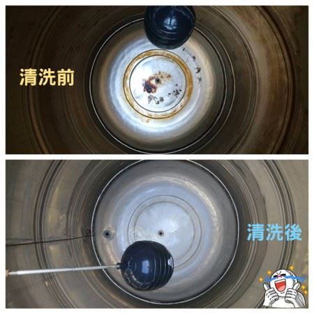水塔內部清潔示意圖